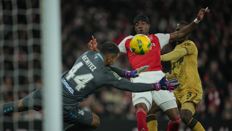 Arsenal failed to score from 25 goals against Palace - own goals do not count as shots