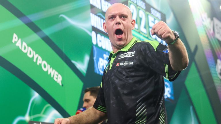 Michael van Gerwen Photos taken during the 2026 Paddy Power World Darts Championship at Alexandra Palace, London.