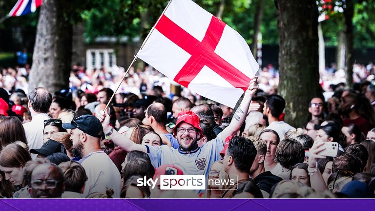 'Unprecedented scenes' | Thousands line streets to celebrate England success