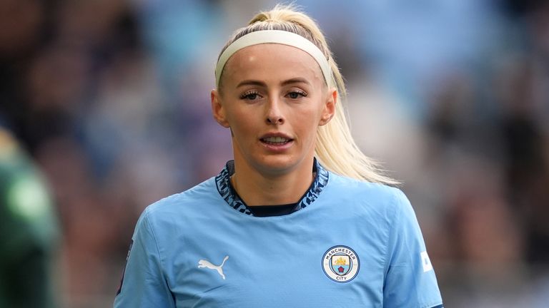 Manchester City's Chloe Kelly during the Women's Super League match at The Joie Stadium, Manchester. Picture date: Sunday October 6, 2024