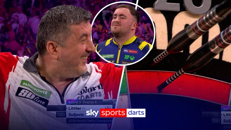 Mensur Suljovic and Luke Littler