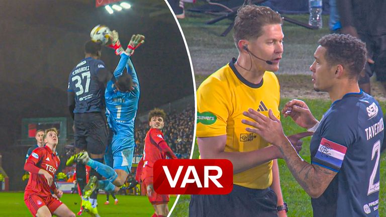 Rangers second disallowed by VAR.