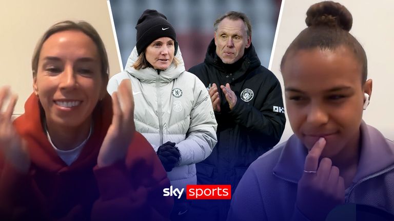 Sonia Bompastor and Andree Jeglertz