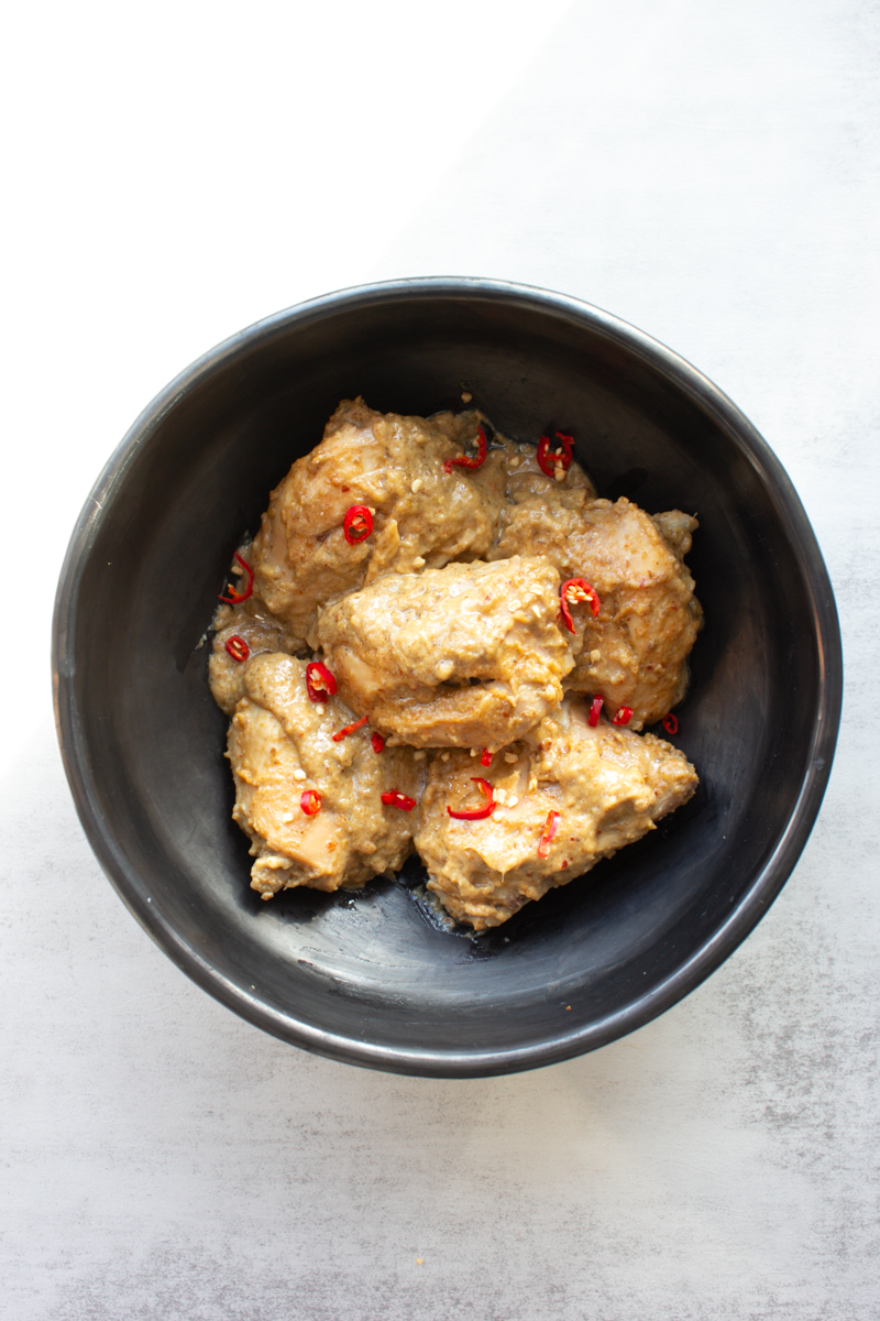 chicken with yogurt portrait orientation