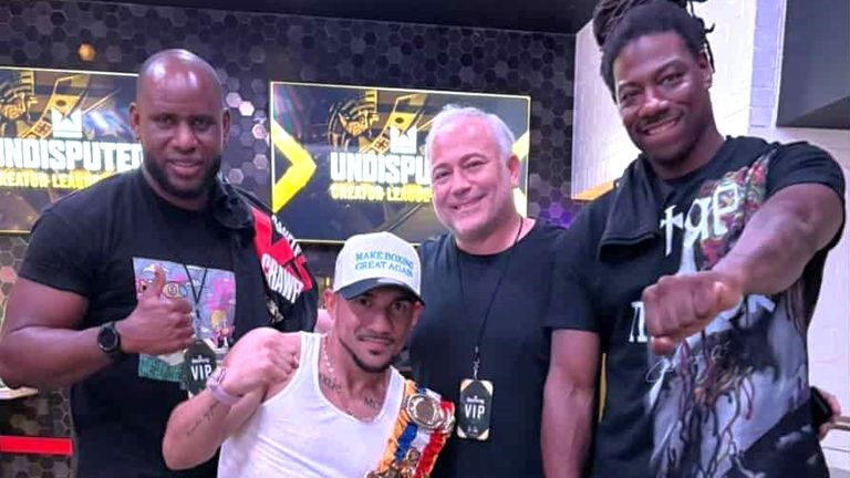 Co-manager Mike Borao guides the careers of Frank Sanchez, Teofimo Lopez and Charles Martin (pic courtesy of Chris Bustamante)