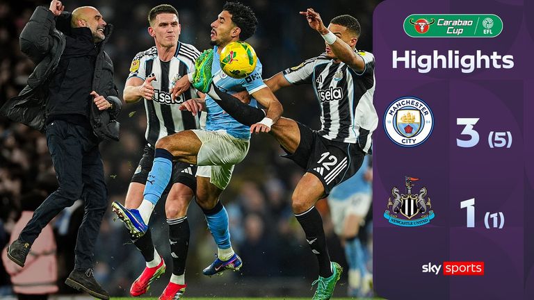 Man City vs Newcastle Carabao 2nd leg semi-final highlights thumb 