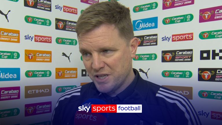 Eddie Howe voices his frustration as Newcastle’s Carabao Cup defence comes to an end