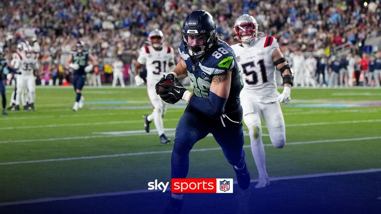 Seattle quarterback Sam Darnold found AJ Barner for the 16-yard touchdown as the Seahawks moved further ahead against the New England Patriots.