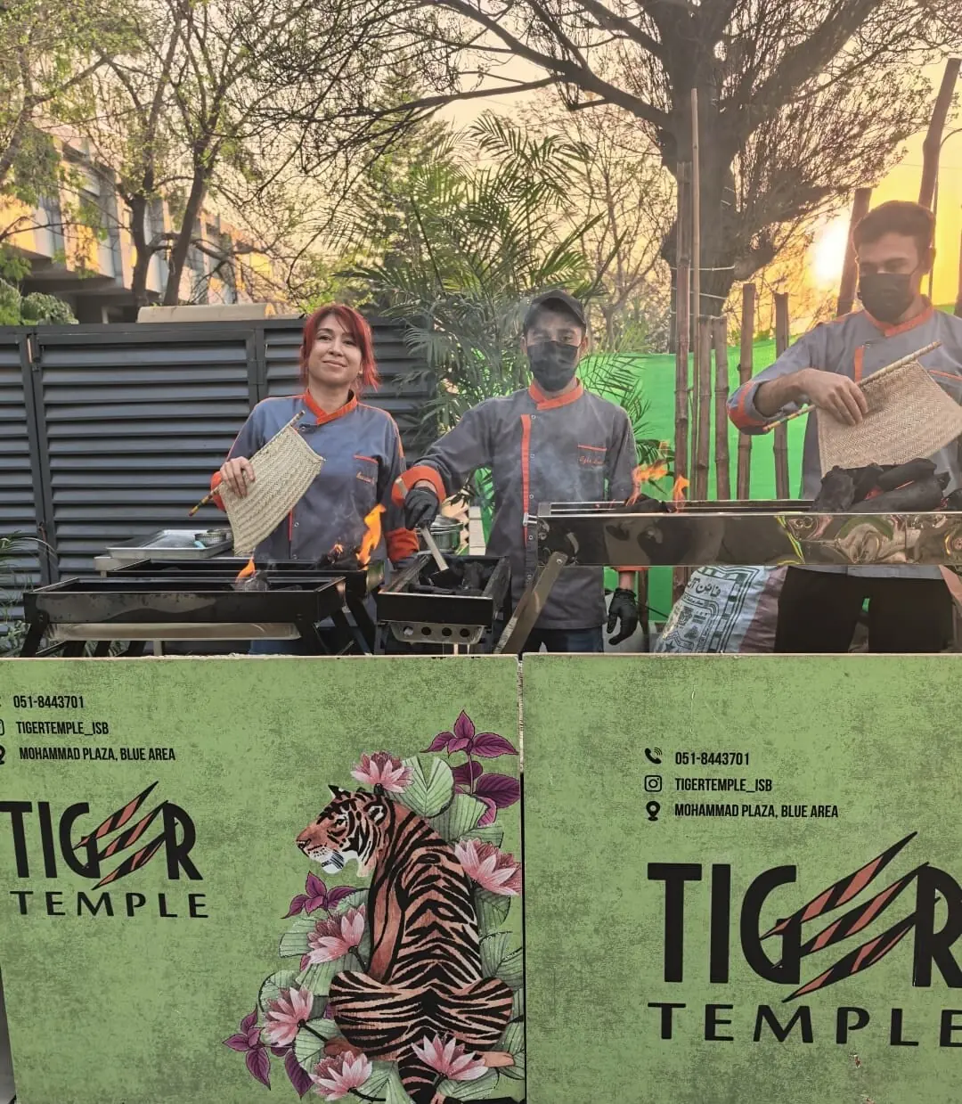 The team at Tiger Temple!