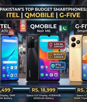 Itel Phone Price, QMobile & G-Five Guide Pakistan 2026