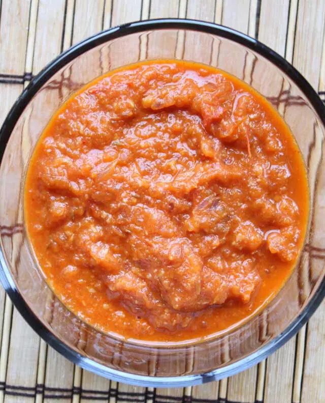 South Indian red chutney