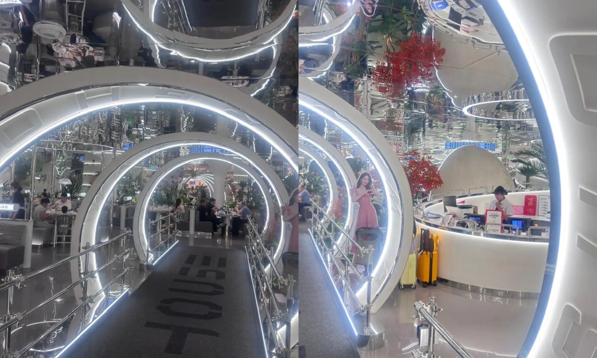 The interior of No. 3 Warehouse looks like scene out of a sci-fi movie.